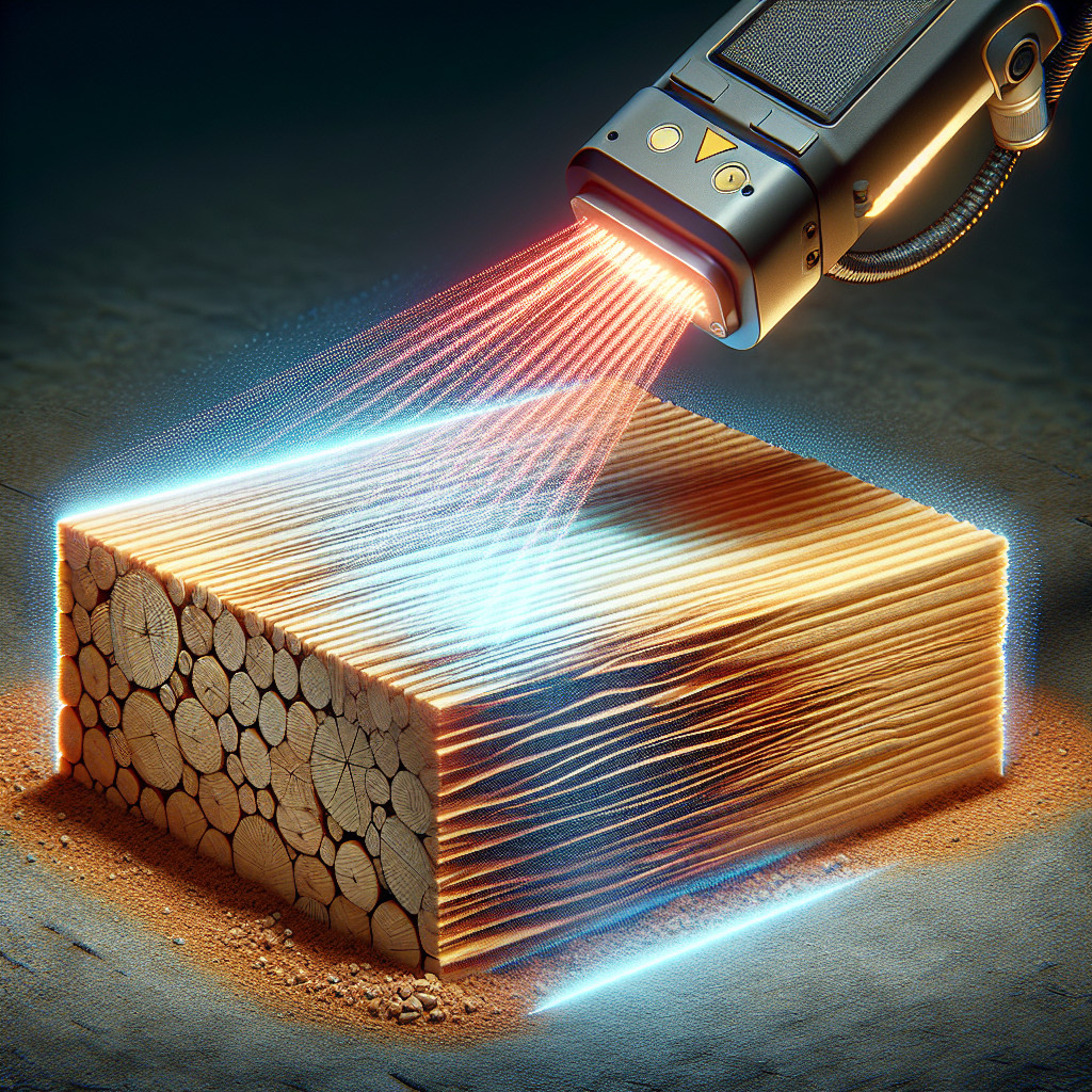 Laserové čištění dřeva jako metoda odstraňování povrchových nečistot a zbytků mastnoty