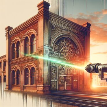 Laserowe czyszczenie elewacji cegieł fasady Przemyśl